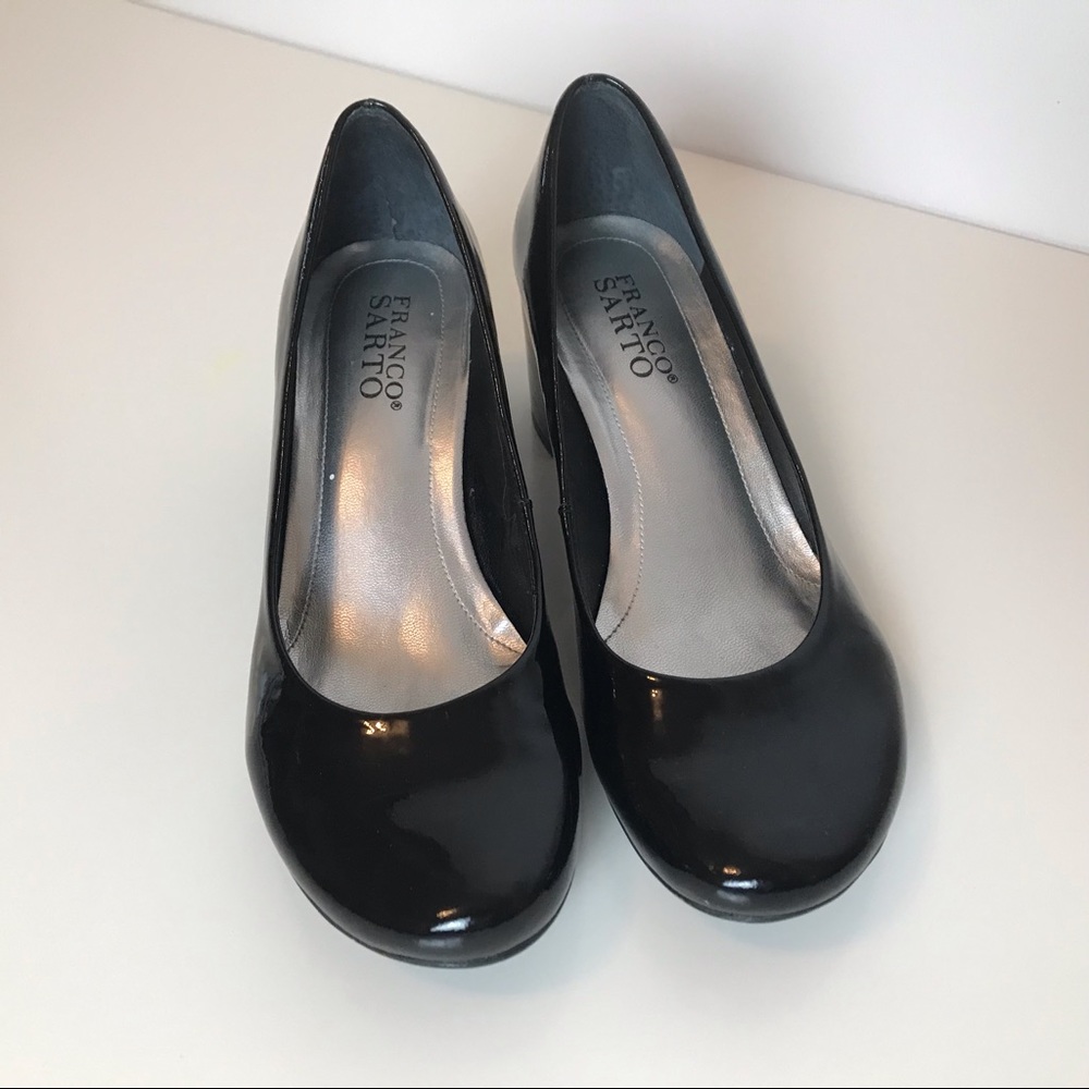 Franco Sarto patent leather pumps